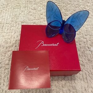 Baccarat Lucky Butterfly Blue